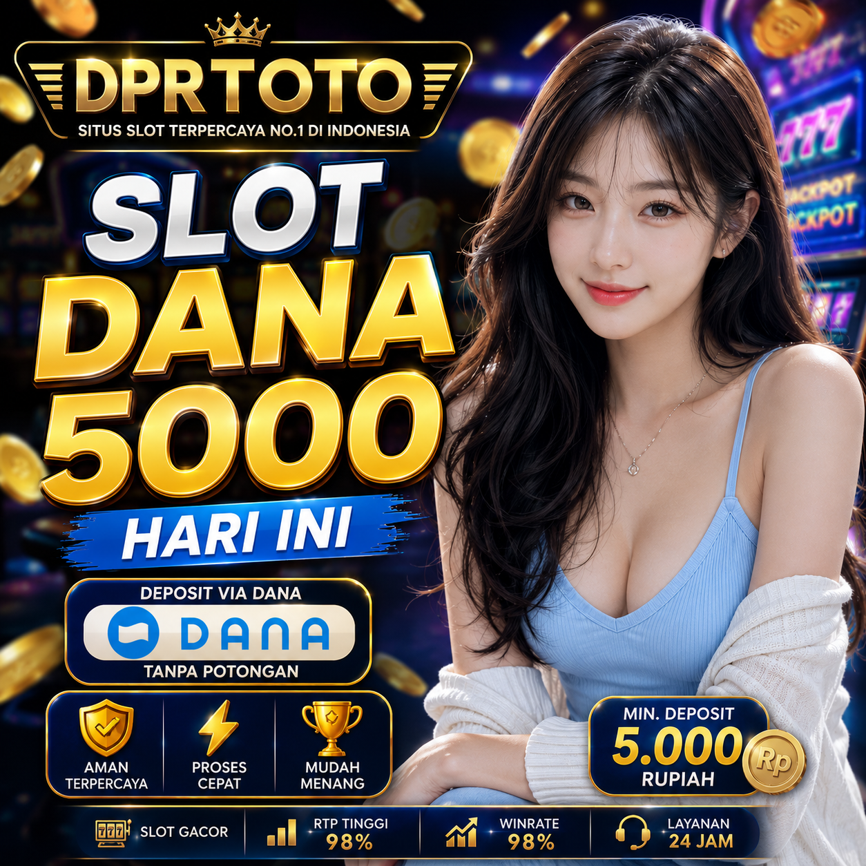 DPRTOTO : Syarat Mudah Daftar Akun Slot Dana 5000 Paling Populer Hari Ini